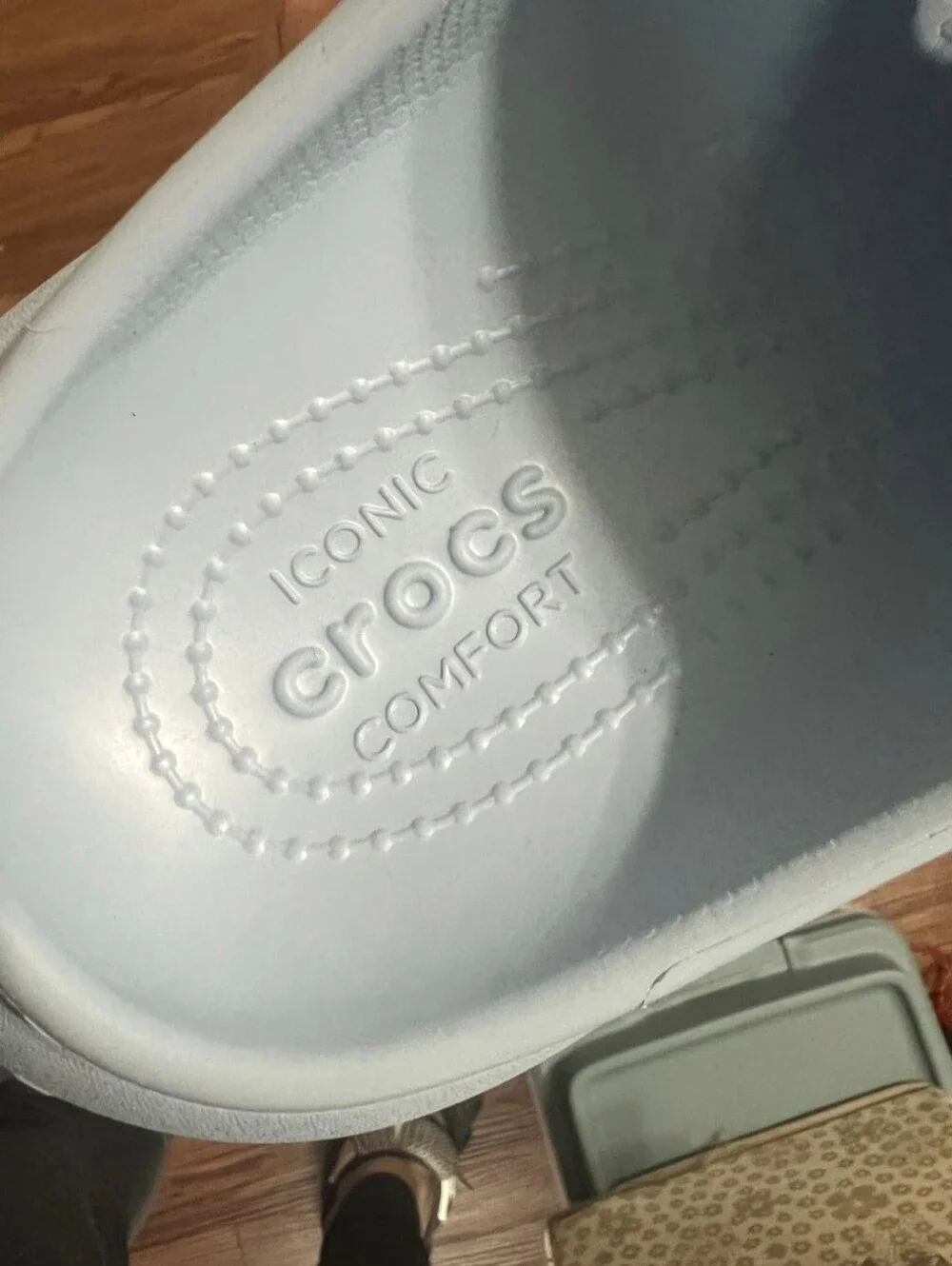 Crocs Classic Crush Clog Mens Size 11 Blue Sky Shoes Iconic Comfort